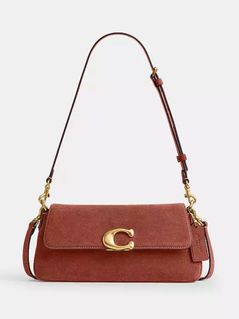 Authentic Coach Jet Shoulder Bag
COLOR: BRASS/CLAY